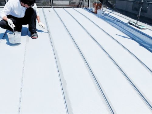 【塩竃市 A様邸】屋根・外壁塗装作業の様子！