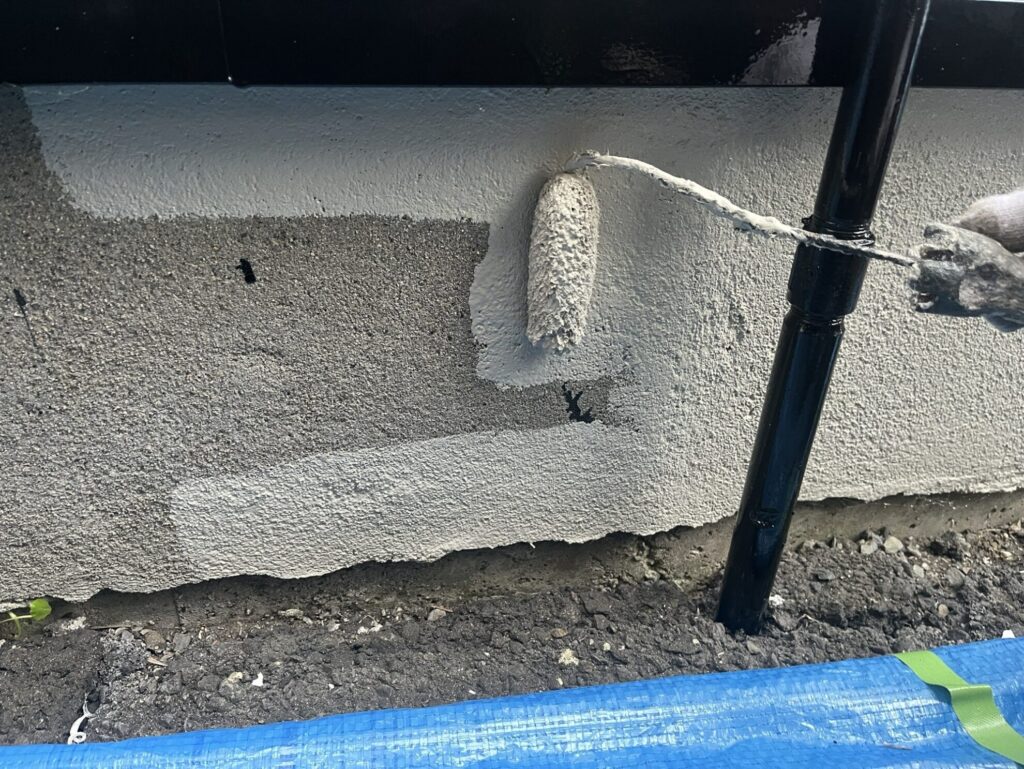 【多賀城市 アパート塗装】基礎塗装と鉄骨塗装で耐久性アップ｜クラック補修とサビ止め施工